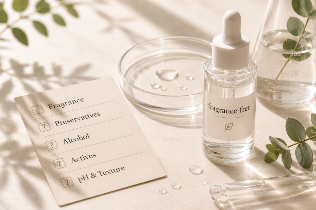 fragrance-free แก้ได้แค่เรื่องน้ำหอม แต่ผิวแพ้ง่ายอาจระคายเคืองจากสารอื่นที่ไม่เกี่ยวกับน้ำหอมเลย