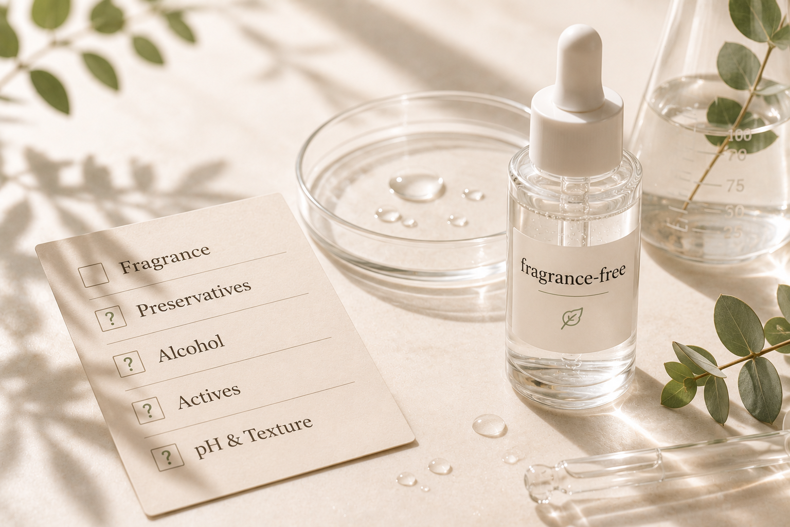 fragrance-free แก้ได้แค่เรื่องน้ำหอม แต่ผิวแพ้ง่ายอาจระคายเคืองจากสารอื่นที่ไม่เกี่ยวกับน้ำหอมเลย