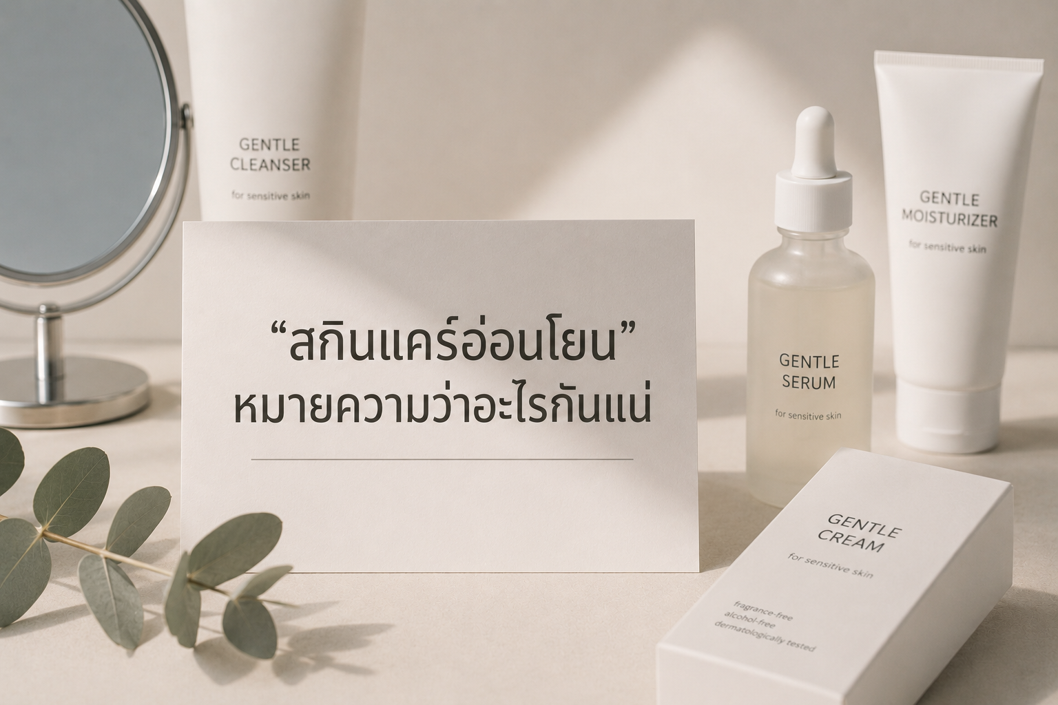 คำว่าสกินแคร์อ่อนโยนบนกล่อง ไม่ได้รับประกันว่าผิวจะไม่ระคายเคืองในระยะยาว